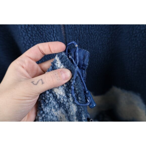 Vintage 90s Streetwear Womens 4XL Distressed Reversible Polar Bear Fleece Jacket - Picture 11 of 16